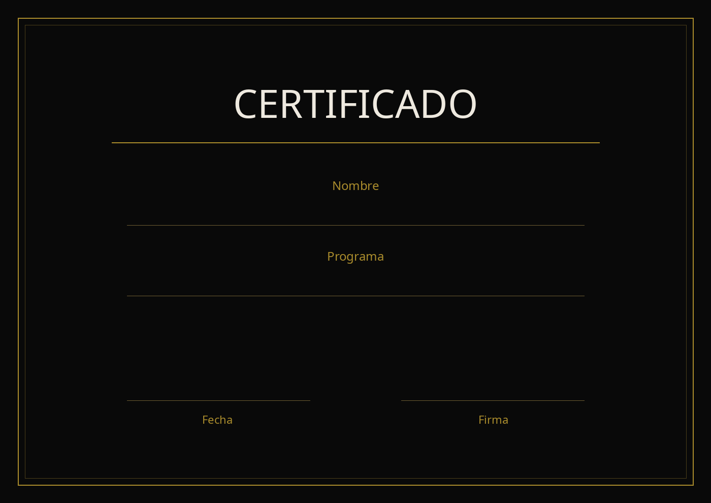 Certificado